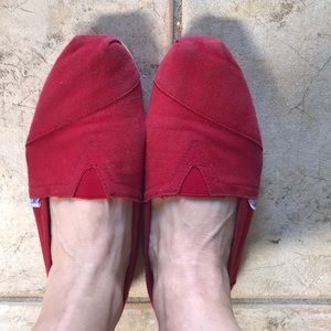 Toms red shoes